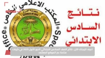 مبروك للناجحين.. رابط نتائج الصف السادس الابتدائي في العراق – كركوك والسليمانية 2025 عن طريق موقع نتائجنا