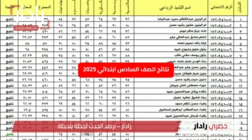 استعلم الآن.. نتائج الصف السادس الابتدائي العراق 2025 الخطوات والرابط الرسمي