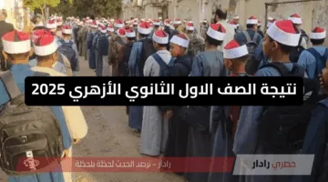 نتيجة أولى ثانوي أزهري 2025.. الرابط الرسمي وخطوات الاستعلام بالاسم ورقم الجلوس