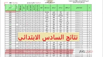 هسه لينك استخراج نتائج الصف السادس الابتدائي الدور الاول في العراق 2025 لكافة المحافظات فور ظهورها