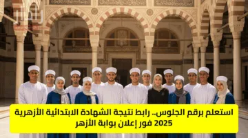 6 ابتدائي أزهري.. نتيجة الشهادة الابتدائيه الترم الثاني 2025 بالاسم ورقم الجلوس