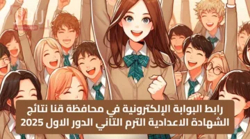 الآن.. نتيجة الشهادة الإعدادية 2025 في قنا والمنوفية وجميع المحافظات بالاسم ورقم الجلوس الترم التاني