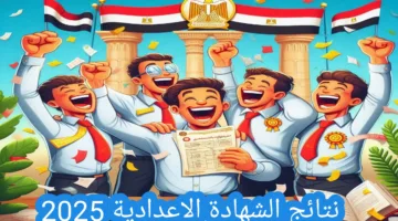 الآن.. نتيجة الشهادة الإعدادية 2025 في القاهرة عبر هذا الرابط المباشر “نتيجة 3 اعدادي”