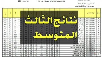 “وزارة التربية العراقية” توضح رابط الإستعلام عن نتائج الصف الثالث المتوسط 2025 في العراق … تعرف على التفاصيل كاملة