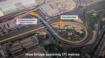 انطلاق مشروع توسعة جسر المبنى رقم 1 في مطار دبي الدولي – شاهد التفاصيل بالفيديو
