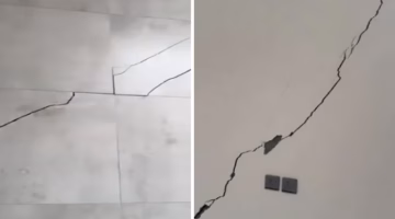 شاهد بالفيديو تصدعات خطيرة تظهر في منزل جديد بعد 4 أشهر فقط من البناء وفق كود البناء السعودي