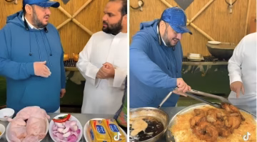 طريقة تحضير كبسة دجاج مقلي بالزبدة والزعفران الإيراني مع الشيف عبد العزيز الشعيبي بالفيديو